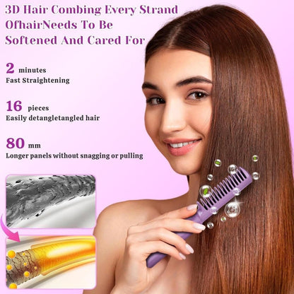 Meneflixa™ Portable Mini Hair Straightener - Cordless, Rechargeable & Adjustable Hair Straightener Hot Comb